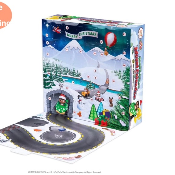 ELF ON THE SHELF ELF PETS ADVENT CALENDAR NEW 24 PCS FUN CARS CHRISTMAS GIFT NEW - Picture 3 of 14